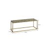 Alanza Salontafel Buiten - L99 x B41 x H46 cm - Metaal - Groen - Afbeelding 4