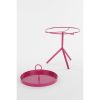 Aston Bijzettafel met Afneembaar Dienblad - H42 x Ø31 cm - Metaal - Fuchsia - Afbeelding 4