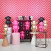 Ornament - aap -beeldje 'de legende'- polyresin - roze - 20,5x13,5x35cm - Afbeelding 8