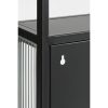Clifton Wandkast - L38 x B15 x H74 cm - Metaal - Zwart - Afbeelding 5