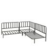 Celo Loungebank - L122 x B83 x H78 cm - Metaal - Zwart - Afbeelding 9