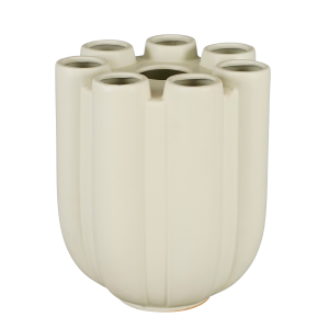 Minda Tulpenvaas - H34 x Ø28 cm - Keramiek - Taupe