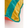 Clair Sierkussen - L45 x B45 x H10 cm - Katoenfluweel - Geel, Groen - Afbeelding 2