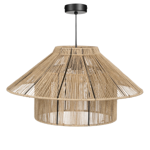 Elsa Hanglamp - H28 x Ø50 cm - Jute - Lichtbruin