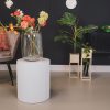 Bijzettafel - cilinder- MDF - wit - 39x45cm - Afbeelding 6