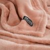 Famke Fleece Plaid - L180 x B130 cm - Perzik - Afbeelding 4