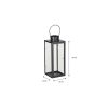 Arzilla Lantaarn - L14 x B13 x H35 cm - Zwart - Afbeelding 3