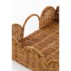 Eleta Dienblad - Set van 2 - L50 x B35 x H8 cm - Rotan - Bruin - Afbeelding 2