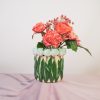 VASE-TULIPS- DOLOMITE-MINT/ GROEN-17X17X16CM - Afbeelding 3