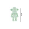 Ornament - Monkey Figurine 'The Legend' - Polyresin - Mintgreen - 11x7x19cm - Afbeelding 3