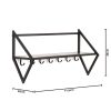 Kapstok - Metaal - Zwart - 71,5x21,7x36cm - Afbeelding 4