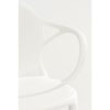 Nebraska Tuinstoel - L56 x B57 x H80 cm - Polypropyleen - Wit - Afbeelding 2