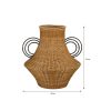 Fabiola Decoratie Vaas - H43 x Ø30 cm - Rotan - Bruin - Afbeelding 6