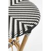 Mandox Bistrotafel voor Buiten - H66 x Ø50 cm - Zwart, Wit - Afbeelding 2