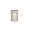 Stage Bijzettafel - H45 x Ø35 cm - Cement - Beige - Afbeelding 9
