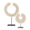 De Papoea Shell Disc on Stand - White - S - Afbeelding 4