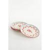Ariane Dinerbord - Set van 4 - Ø27 cm - Steengoed - Rood - Afbeelding 3