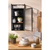 Clifton Wandkast - L38 x B15 x H74 cm - Metaal - Zwart - Afbeelding 8