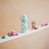 Ornament - Monkey Figurine 'The Legend' - Polyresin - Mintgreen - 11x7x19cm - Afbeelding 6