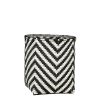 Merlijn Plantenmand voor Buiten - Set van 3 - H26 x Ø24 cm - Gerecycled Plastic - Zwart, Wit - Afbeelding 5