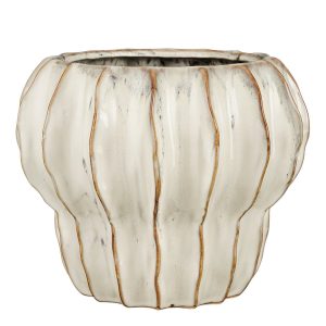 Altea Bloempot Binnen - H20 x Ø25 cm - Keramiek - Wit