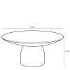 Finnos Taartplateau - H11 x Ø25 cm - Marmer - Beige - Afbeelding 5