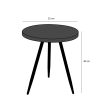 Kent Bijzettafel - H40 x Ø35 cm - Metaal - Zwart - Afbeelding 5