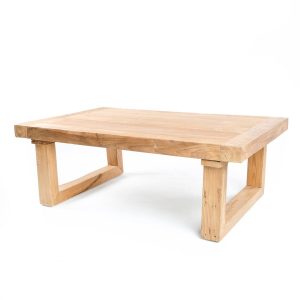 De teruggewonnen teakhouten salontafel - naturel