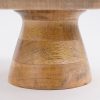 Tallo Taartplateau - H10 x Ø30 cm - 100% FSC Mangohout - Lichtbruin - Afbeelding 3