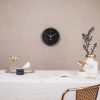 Wandklok - Metaal/Glas - Zwart - 25x4,2x25cm - Afbeelding 4
