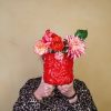 Pot - Kisses - Keramiek - Rood - 17,5x17,5x17,5cm - Afbeelding 3