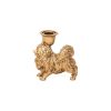 Kaarshouder - Pommeren - Polyresin - Goud - 11,7x5,5x12cm - Afbeelding 2