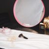 Mirror - wandspiegel rond - metaal - roze - Ø60cm - Afbeelding 3