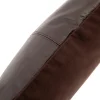 De leren kussenhoes met vier panelen - Choco - 40x40 - Afbeelding 3