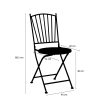 Odile Bistrostoel - L40 x B52 x H89 cm - Metaal - Bruin, Wit - Afbeelding 6