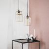 Lamp - Hanglamp - Metaal/Glas - Goud - 12x12x25cm - Afbeelding 5