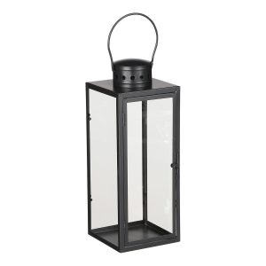 Arzilla Lantaarn - L14 x B13 x H35 cm - Zwart