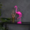 Ornament - Flamingo - Polyresin - Roze - 16,5x10x39cm - Afbeelding 5