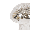 Ornament - Disco- paddestoel - glas -Silver -14x14x14cm - Afbeelding 2