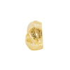 Ornament - disco -lippen - glas - goud - 29x10x13,5 cm - Afbeelding 2