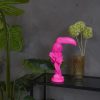 Ornament - Toekan - Polyresin - Roze - 18x9,5x29,5cm - Afbeelding 4