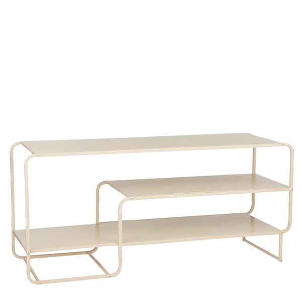Jules Salontafel - L110 x B38 x H50 cm - Metaal - Lichtbruin