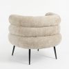 Fauteuil - L74 x B80 x H69 cm - Lichtgrijs - Afbeelding 5