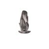 Ornament - Platte Vis - Polyresin - Zwart - 19,5x10,5x16cm - Afbeelding 3