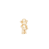 Ornament - hang losse aap beeldje 'de legende' - polyresin - goud - 11x7x19cm - Afbeelding 5