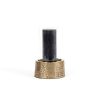 De Croco Kaarsenhouder met Glas - Messing - M - Afbeelding 4