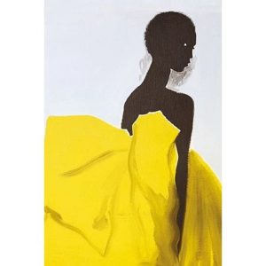 Melanin Goddess 80/120 - Textielkunst uitgerekt op een brancardbar
