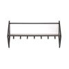 Kapstok - Metaal - Zwart - 71,5x21,7x36cm - Afbeelding 2