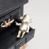 Ornament - hang losse aap beeldje 'de legende' - polyresin - goud - 11x7x19cm - Afbeelding 16