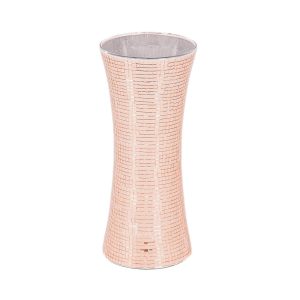 Vaas - Disco - Glas - Rosé Goud - 12,5x12,5x30cm